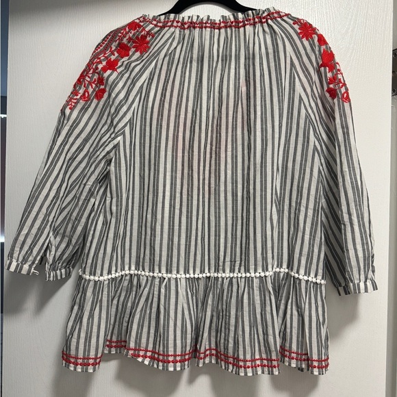 Kate Spade Broome Street Embroidered Top Size Medium - Picture 7 of 9